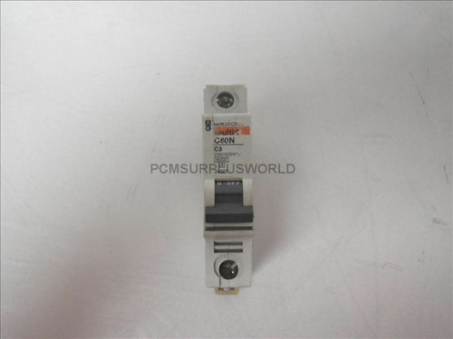 C60N C3 Multi 9 Merlin Gerin Circuit Breaker 1 Pole 230/400V (Used and Tested)