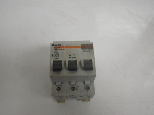 C32N 15A Type D Merlin Gerin Multi 9 Circuit Breaker 3 pole (Used and Tested)