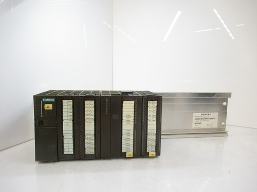 Siemens 6ES7314-6CG03-0AB0 Cpu W/ 6ES7352-1AH02-0AE0 Controller, Module And Rail