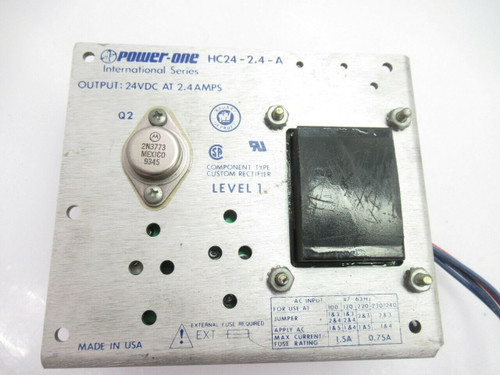 HC24-2.4-A Power-One power supply out 24VDC 2.4A (Used and Tested) HC24-2.4-A Power-One power supply out 24VDC 2.4A (Used and Tested)