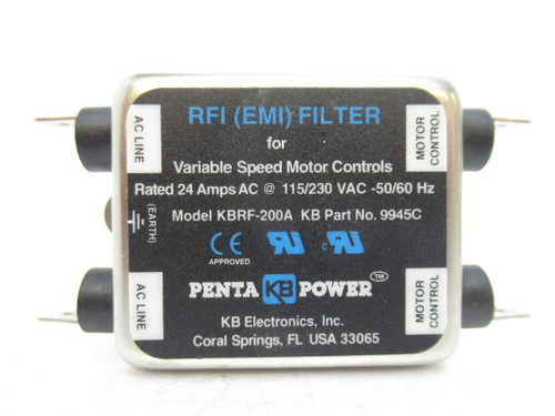 KB Electronics KBRF-200A Ac Line Filter, 115/230V AC