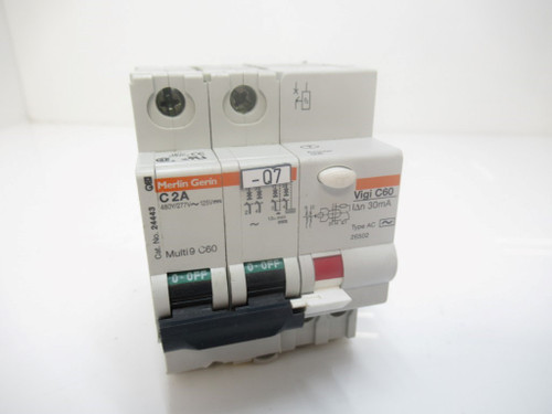 Vigi C60 Merlin Gerin C 2A  415V With Circuit Breakers