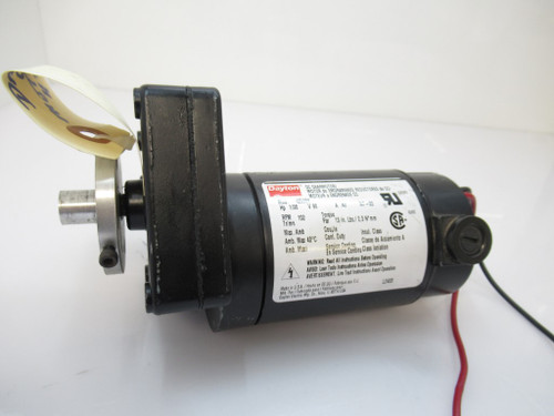 Dayton 4Z539A Permanent Magnet Dc Gearmotor 1/30HP, 102RPM