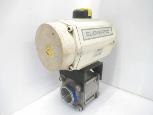 EL-O-MATIC Valve kit LS820-05 SVF Limit Switch&Actuator&Tri-Clamp (Used Tested)