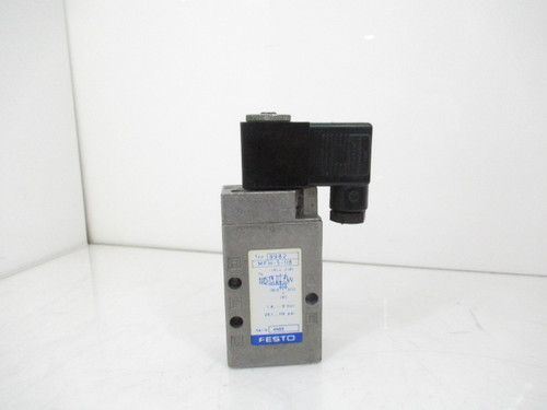 Festo MFH-5-1/8 9982 Solenoid Valve W/ MSFG-24/42-50/60 4527 Solenoid Coil