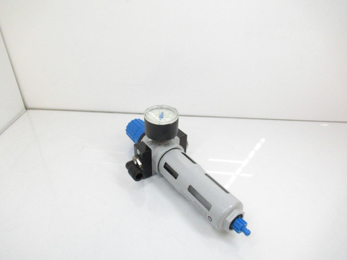 Festo LFR-D-MINI 159631 Filter Regulator W/ 359874 Pressure Gauge, 0-10bar