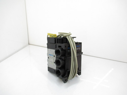 Festo CPE14-M1BH-5L-1/8 196941 Solenoid Valve Assembly W/ Manifold Blocks