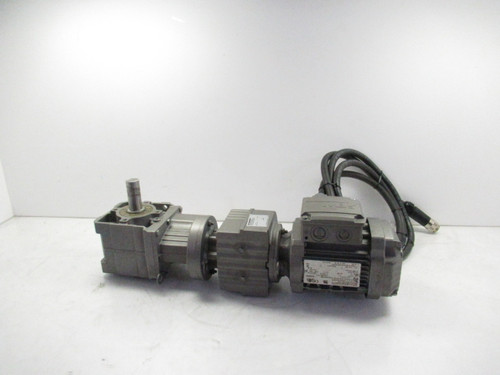 Sew Eurodrive WA37B R17 DRN63M4/DH Gearmotor, 1695/9.2 RPM 230/460V