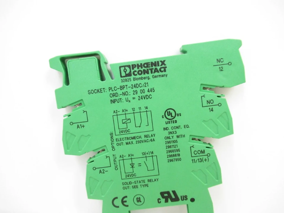 Phoenix Contact PLC-BPT- 24DC/21 Relay Base - PCM SURPLUS WORLD