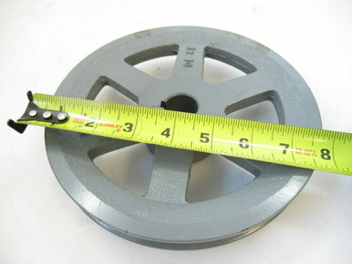 Saelno AB800-1-1/8 Single Groove Web Sheaves,8" OD 1 1/8 Inch Bore V Belt Pulley,Motor Pulley Carbon Steel For A B 5L 4L V-Belts