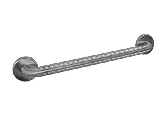 Bobrick B-5806.99 x 24 1-1/4" Diameter Straight Grab Bar, Peened