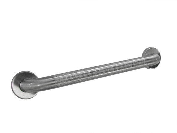 Bobrick B-6806.99 x 24 1-1/2" Diameter Straight Grab Bar, Peened