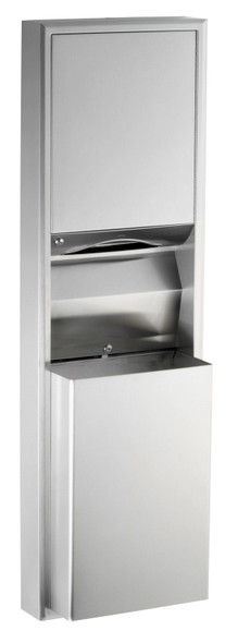 Bobrick B-3949 ClassicSeries® Surface-Mounted Convertible Paper Towel Dispenser/Waste Receptacle
