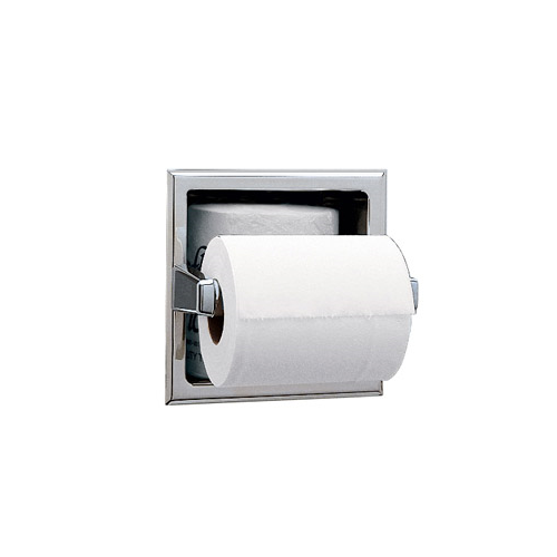 Bobrick B-663 Recessed Toilet Tissue Dispenser w/Storage for Extra Roll