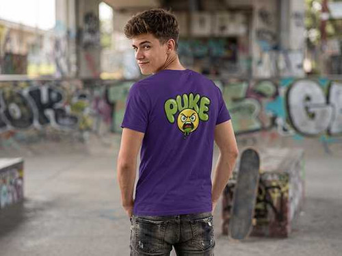 Cranky PUKE Signature T-Shirt PUKE Apparel funny graphic tees, hoodies and car-culture clothing