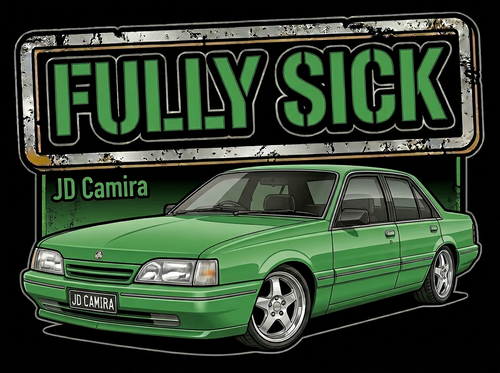 Fully Sick Holden Camira Hoodie Shop PUKE Apparel Ranges