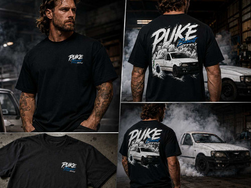 PUKE Burnout RTV Premium T-Shirt Shop PUKE Apparel Ranges