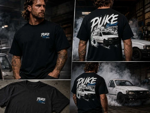 PUKE Burnout RTV Premium T-Shirt Shop PUKE Apparel Ranges