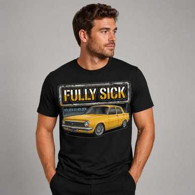 Fully Sick Holden T-Shirt - Rustic Fully Sick Car Culture T Shirts & Hoodies