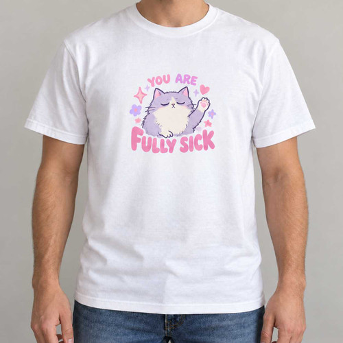 Fully Sick - Cute Cat Soft Pastel T-Shirt Chaos You Can Wear