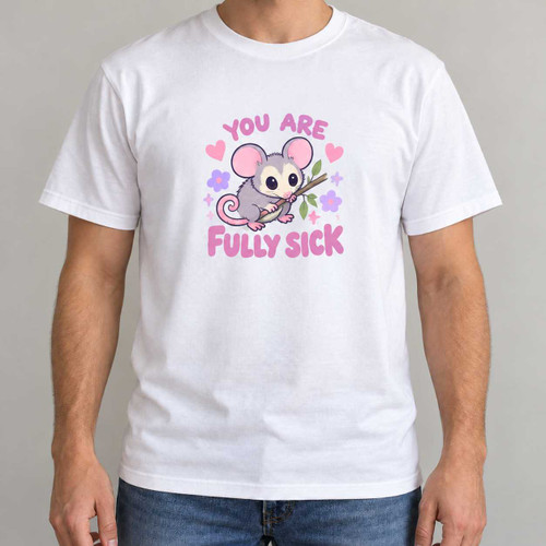 Fully Sick - Cute Possum Soft Pastel T-Shirt Chaos You Can Wear