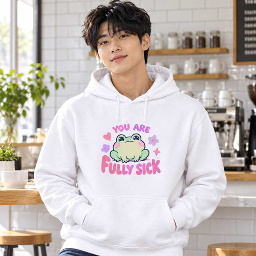Fully Sick - Cute Frog Soft Pastel Hoodie Chaos You Can Wear