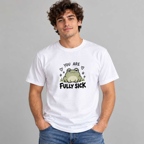 Fully Sick - Cute Frog Doodle T-Shirt Chaos You Can Wear