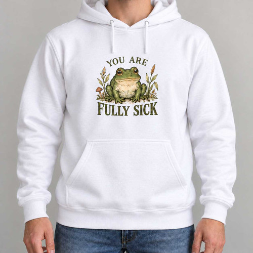 Fully Sick - Cute Frog Vintage Hoodie Chaos You Can Wear