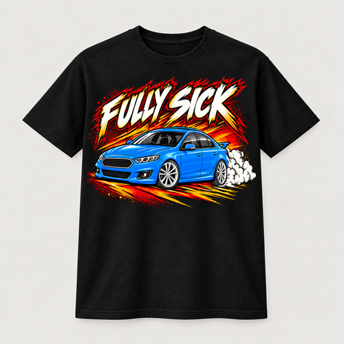 Fully Sick Ford Falcon T-Shirt - Full Noise