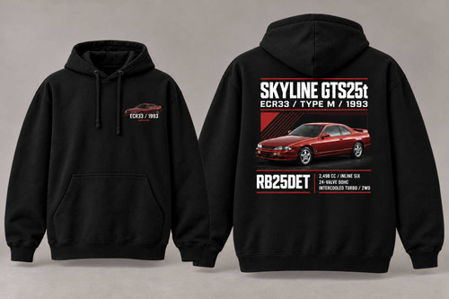 1993 Nissan Skyline GTS25t Type M ECR33 - JDM Hoodie JDM