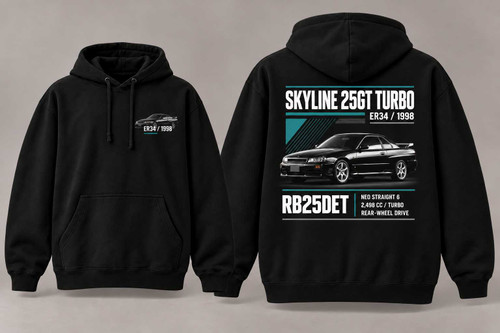 1998 Nissan Skyline 25GT Turbo ER34 - JDM Hoodie 