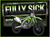 Fully Sick Dirt Bike Kids T-Shirt by PUKE Apparel with motocross-inspired bike artwork