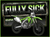 Fully Sick Dirt Bike Kids T-Shirt by PUKE Apparel with motocross-inspired bike artwork