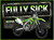 Fully Sick Dirt Bike Kids T-Shirt by PUKE Apparel with motocross-inspired bike artwork