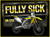 Fully Sick Dirt Bike Kids T-Shirt by PUKE Apparel with motocross-inspired bike artwork
