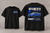 2000 Nissan Skyline GT-R V-spec II BNR34 JDM black T-shirt front and back digital mockup, reduced back print