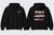 Digital front-and-back mockup of a black adult JDM hoodie featuring the 1981 Toyota Celica XX 2800GT MA61 in silver and charcoal, compact grey chest outline and technical-panel back design