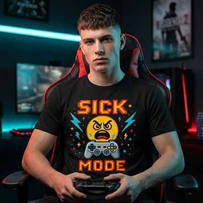 Sick Mode Gamer T-Shirt by PUKE Apparel