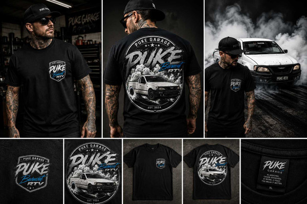 PUKE Burnout RTV Premium T-Shirt Shop PUKE Apparel Ranges