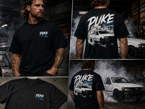 PUKE Burnout RTV Premium T-Shirt Shop PUKE Apparel Ranges