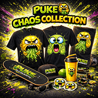 The Chaos Collection PUKE Apparel training events and everyday wear range
