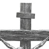 Turin Crucifix detail of Title. Turin Crucifix detail of Title.