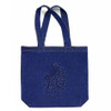 All Things Begin Small - Embossed Denim Tote Bag