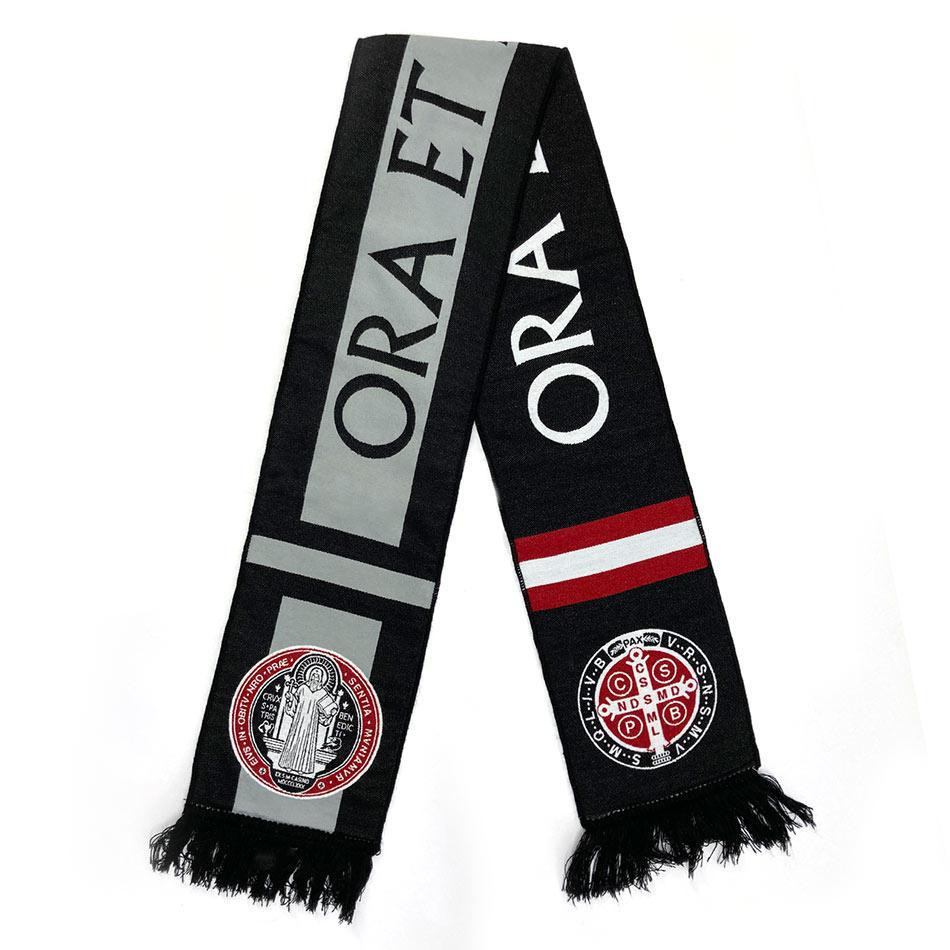 Saint Benedict Reversible Knit Scarf | Monastery Exclusive