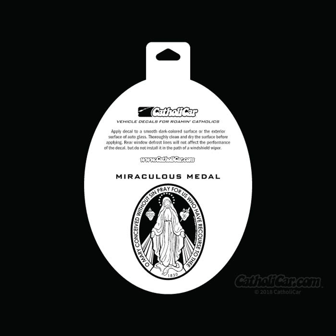 Miraculous Medal Car Magnet Medalla Milagrosa Blessed By Pope Our Lady