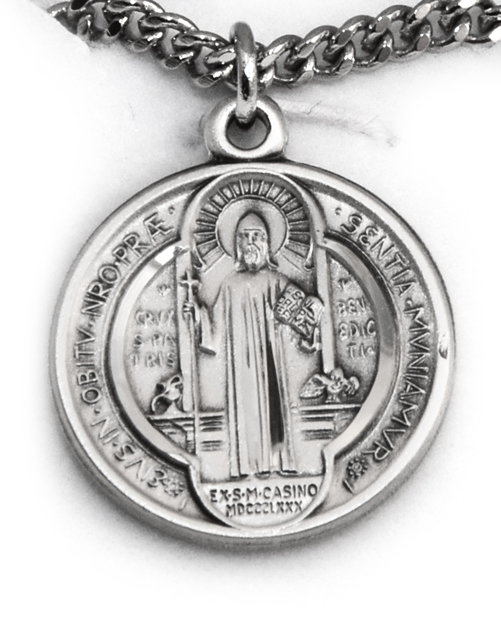 St Benedict Medal (High Quality) - Round 3/4 inch