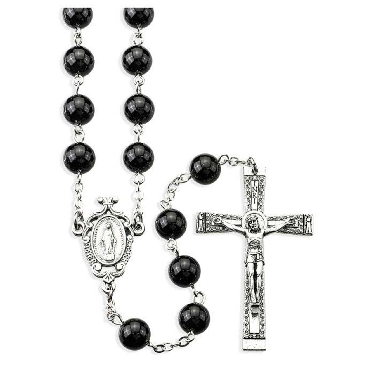Genuine Onyx Stone Rosary - True Devotionals