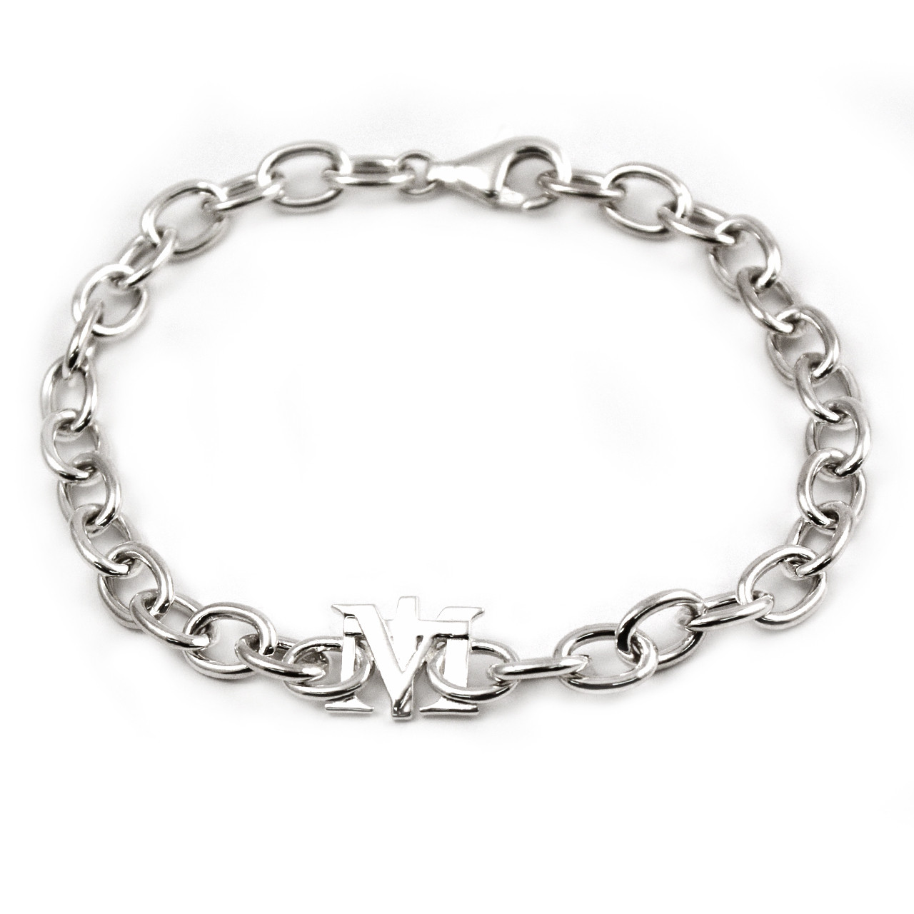 Louis Vuitton Mens Bracelets, Silver, M (Stock Confirmation Required)