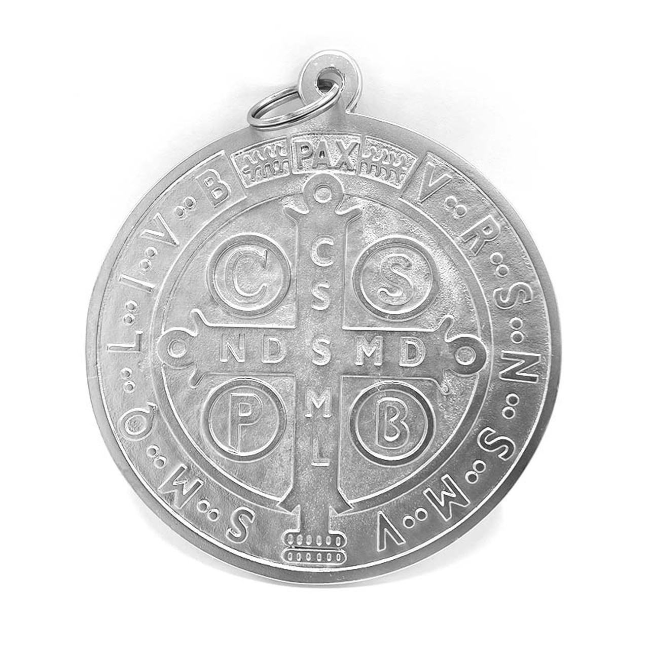 4 St. Benedict Medal Silver Tone