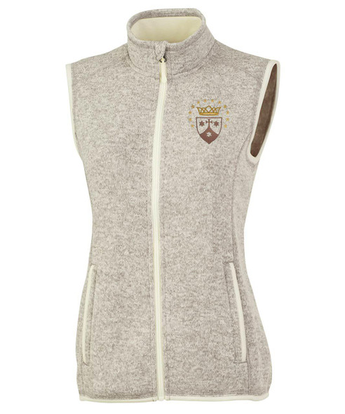 Carmelite - Women's Embroidered Heather Vest